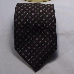 Wembley Brown Daisy Tie Polyester Tie     (*T12)